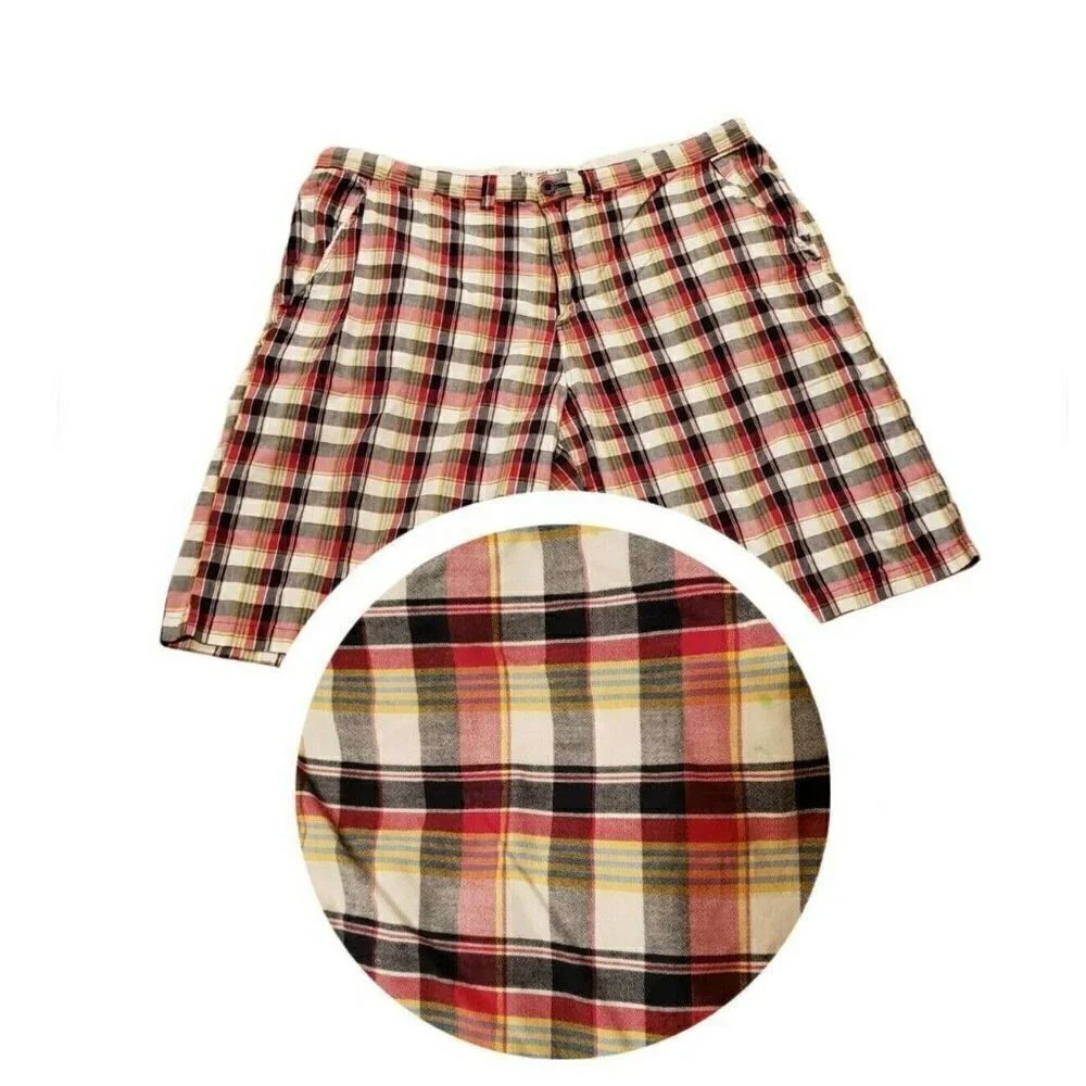 𝅺u.s. Polo Assn. Men's 42 Plaid Board Shorts